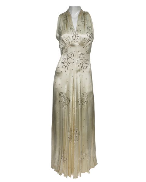 Faith Hill "There Youll Be”  Video Worn Silk Rhinestone Dress 